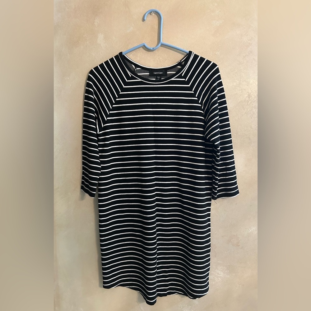 Karen Kane Black and White Striped Dress